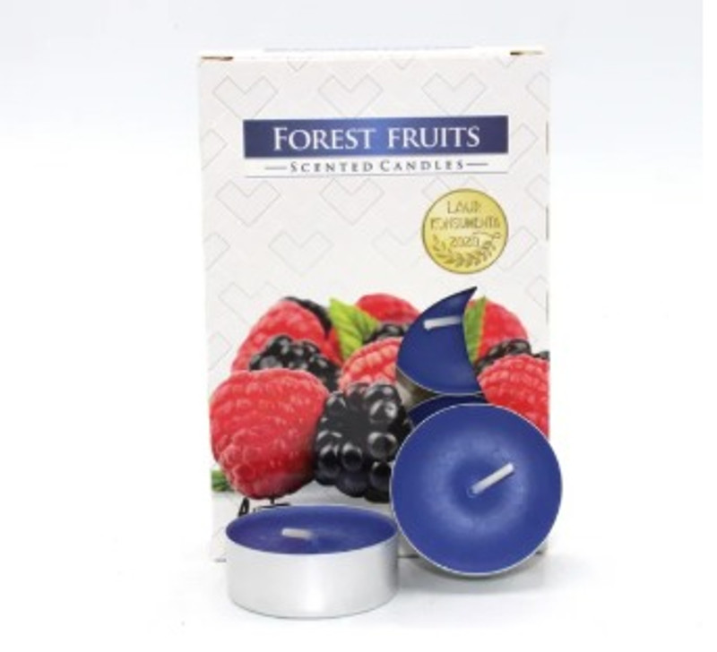 Set de 6 velas de té perfumadas - Frutas del Bosque