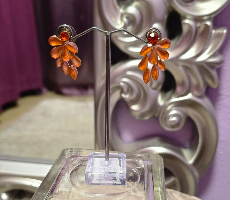 Pendientes Rosalia naranja