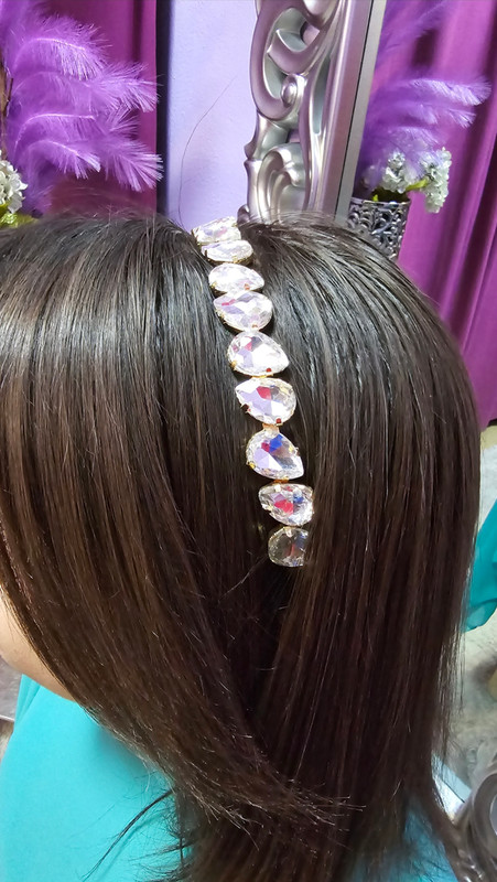Diadema lagrimas cristal