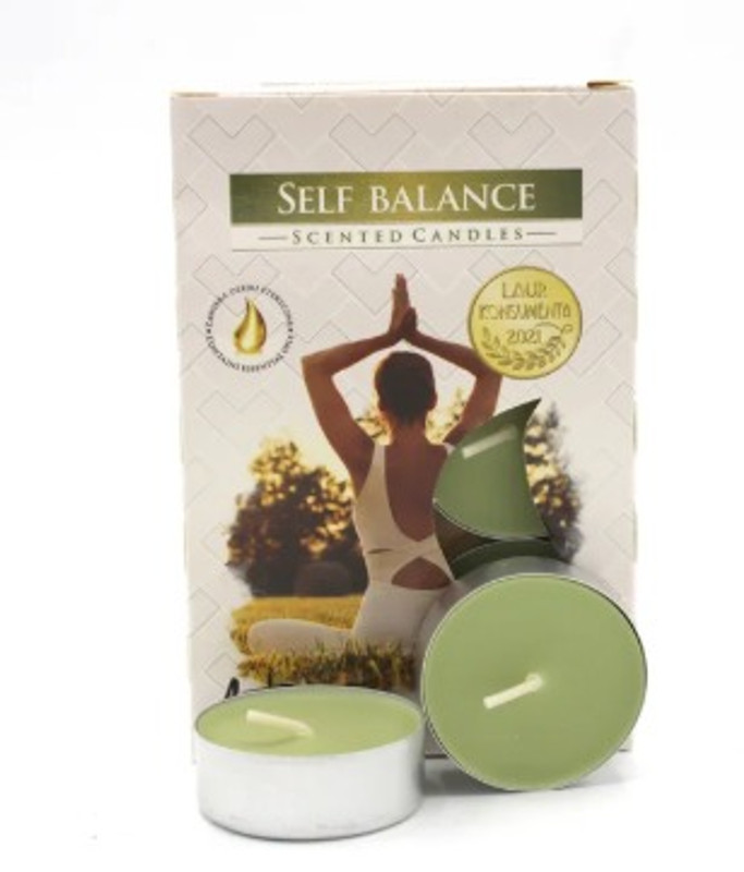 Set de 6 velas de té perfumadas - Autoequilibrio